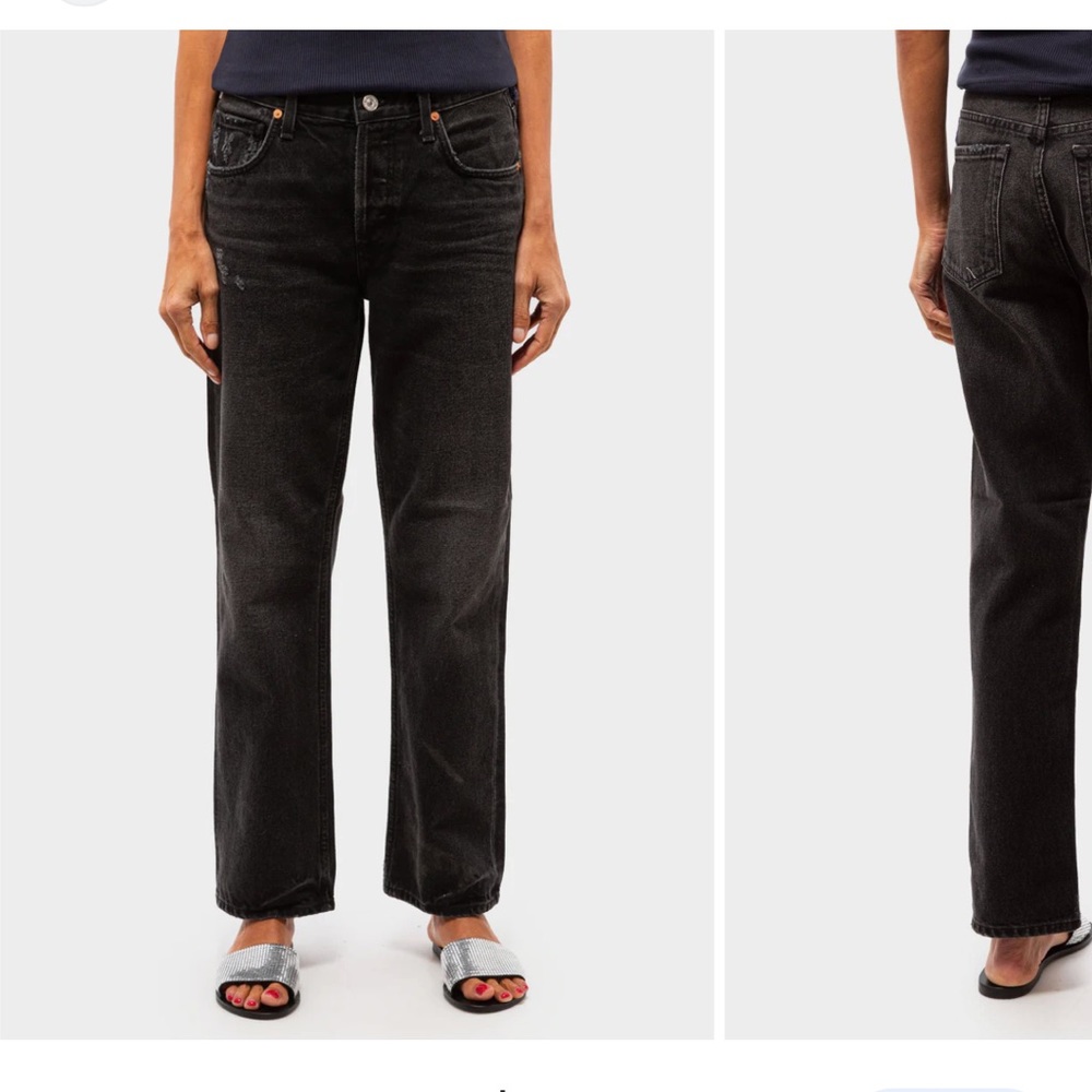 Citizens of humanity neve jeans low rise obsidian